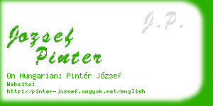 jozsef pinter business card